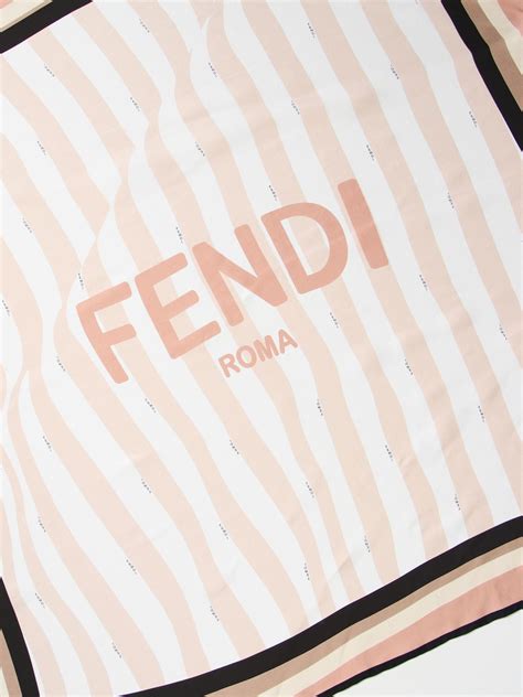 fendi foulard in twill di seta|Fendi.